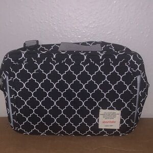 About Baby Black and White Geometric Bag